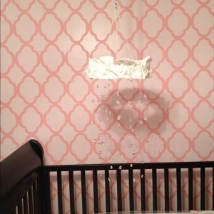 Baby mobile over crib